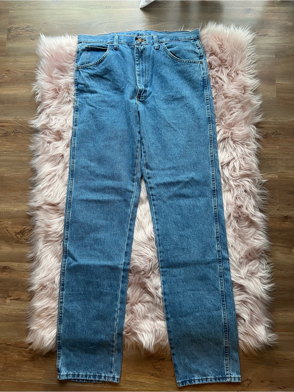 NWT Rustler Men’s Straight Jeans — Blue Denim